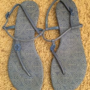 Blue Tory Burch Sandals